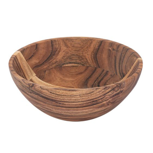 Handcrafted Wood Salad Serving Bowl Eco-Friendly Fruit & Snack Dish Marvelous Design Tableware Wooden Bowl <b>Food</b> <b>Server</b> - Product Image 3
