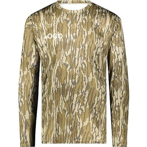T-shirt tactique de camouflage Bottomland surdimensionné pour homme, respirant, à manches courtes, pour la chasse et le camping - Product Image 2