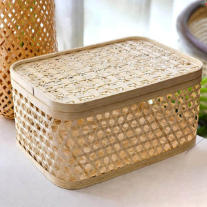 Productor de cajas para pastelería, cajas decorativas de bambú tejido para dulces y frutas - Product Image 6