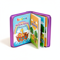 Livre d'histoires bibliques pour enfants personnalisé avec fermeture éclair |   Bible illustrée pour enfants |   Film chrétien personnalisé en papier offset laminé