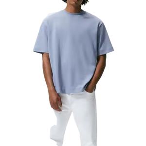 Camiseta de Lujo de Alta Calidad 100% Algodón Grueso, Unisex, con Estampado Personalizado en la Parte Delantera, Corte Holgado, Talla Grande, Ecológica y de Secado Rápido para Hombre - Product Image 3