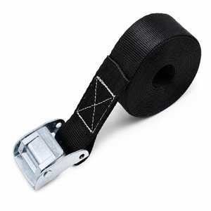 Sangle d'arrimage robuste en polyester de 50 mm, 800 kg, avec boucle à came, sans crochet, pour camion, remorque, marchandises lourdes, fabricant OEM - Product Image 1