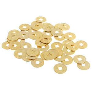 Monedas de Latón de Lakshmi y Kubera para Pooja, Monedas Religiosas Hindúes de Latón, Monedas de Oración de Lakshmi y el Señor Kubera para el Culto de Diwali Puja - Product Image 5