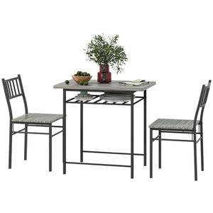 Set da Pranzo Elegante: Tavolo e Sedie per Pasti Confortevoli - Product Image 2