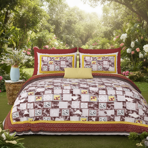 Alankar 100x108 Inch Queen <b>Bed</b> Sheet with 2 Pillow <b>Covers</b> 120TC 300TC Home Hotel Fitted and Flat <b>Bed</b> Sheets - Product Image 3