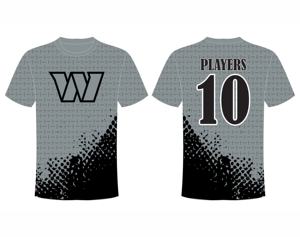 เสื้อยืดโพลีเอสเตอร์แบบแห้งเร็วแบบพอดีตัวคอกลมออกแบบได้ตามต้องการ - Product Image 1