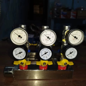 Dubey International 10 10 Water Manifold Flow Monitoring System Pressure Temperature Gauge Rust Free 15kg Easy Operation - Product Image 1