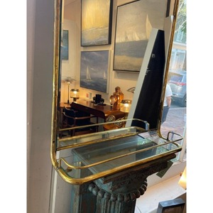 Miroir de table rond en laiton avec support réglable, design moderne, pour usage domestique - Product Image 6