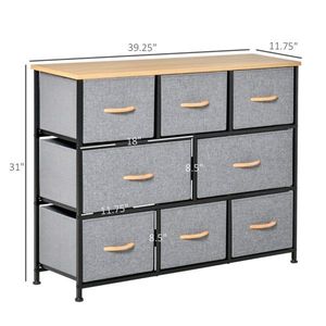 Fabric Storage Cabinet for Living Room - Product Image 2