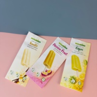 Emballage personnalisé pour glaces aux fruits, emballage en BOPP, emballage pour sucettes glacées, sachet d'emballage pour glaces, sachet plat scellé sur le côté