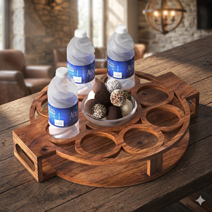 Soporte desechable ecológico para botella de agua con diseño de hueso, cuenco para postre de chocolate, soporte para postre con incrustaciones de hueso y nácar, bandeja para pastel - Product Image 1