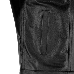Latest Design Wholesale Cheap Price Men Leather <b>Vest</b> Comfortable Breathable Leather <b>Vest</b> Made In Pakistan - Product Image 6