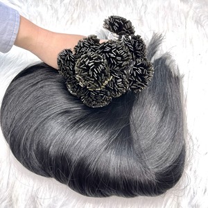 Extensiones de cabello Remy vietnamita de todos los colores de alta calidad Super doble dibujado frío sombra Natural recto crudo cabello humano puntas planas - Product Image 1