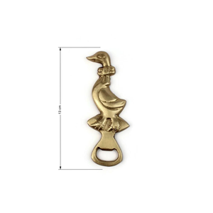 Abridor de Botellas de Latón con Forma de Ganso, Resistente, Hecho a Mano, Apto para Lavavajillas, Accesorio de Cocina Rústico con Opción de Logotipo Personalizado - Product Image 2