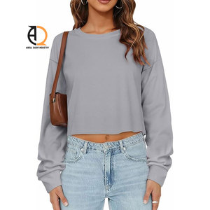 Sudadera Ligera de Felpa para Mujer, Estilo Crop Top - Product Image 1