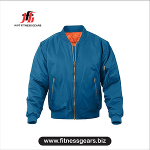 Chaqueta bomber rosa impermeable para hombre Chaqueta bomber impermeable para niños Chaqueta bomber lisa para niños - Product Image 1
