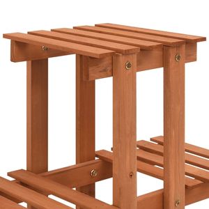 Meubles d'extérieur en bois de sapin massif orange, support à plantes empilable de 32,7 x 9,8 x 52,0 pouces - Product Image 4