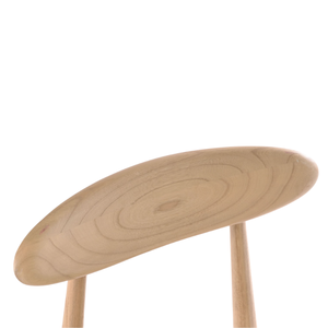 Chaise de salle à manger en bois massif de style scandinave avec dossier léger pour la maison, l'hôtel, l'appartement, la villa - Product Image 4