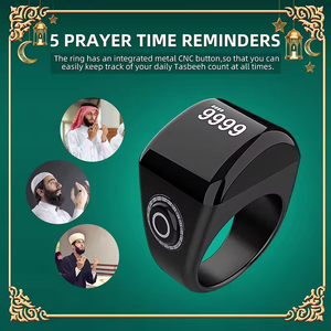 Nouvelle bague connectée de prière islamique 2025 – Compteur électronique de Tasbih et Zikr contrôlé par application pour le Dhikr quotidien - Product Image 6