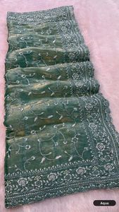 Sari reversible de seda modal para mujer, negro y burdeos, tradicional indio pakistaní, para bodas y fiestas, largo hasta el suelo, sari étnico. - Product Image 6