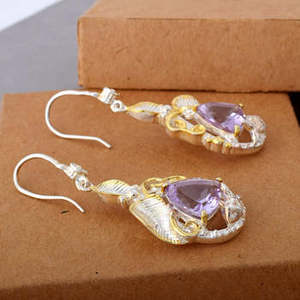 Pendientes Finos de Plata de Ley 925 Estilo Vintage al por Mayor con Gema Cornalina de Corte Facetado y Engaste de Bisel, Joyería Fina - Product Image 2