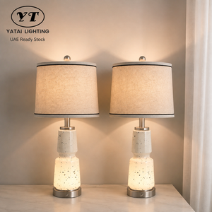 Touch Control <b>Table</b> Lamp Pack Of 2 Iron Fabric Shade With Usb <b>Charging</b> Type C Ac Outlet For Bedroom <b>Bedside</b> Living Room - Product Image 1