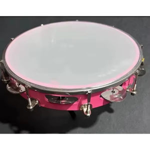 Tamborín de Fibra Multicolor en Oferta, 15 Pulgadas, Instrumento Musical Educativo para Niños, Tambor de Percusión de Mano - Product Image 1