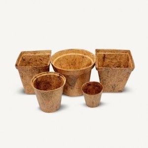 Pot de fleurs en fibres végétales écologiques de haute qualité, perméable aux racines, avec une capacité d'absorption d'eau de 3 à 5 fois supérieure - Product Image 3