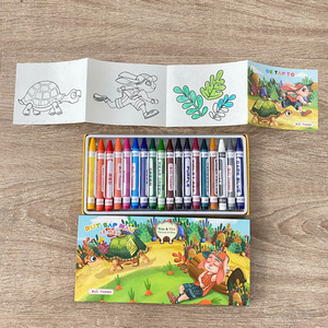 Lot de 18 crayons de cire non toxiques en gros pour enfants - Product Image 3