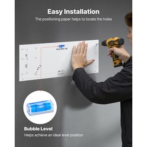 Scaffalatura a 2 livelli in acciaio resistente per garage, montaggio a parete, 24 x 36 pollici per ripiano, design a sospensione, 2 x 3 piedi, 24 ganci per spazi ridotti - Product Image 5