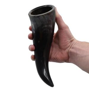 Corne à boire en corne de buffle, style animalier Viking, pour événements de mead et bière, artisanale, en provenance d'Inde, polie - Product Image 5
