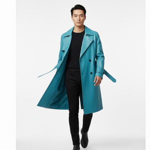 Solid Trader High Quality Breathable Soft Shell Material All Season Wear Comfortable Mens <b>Long</b> <b>Leather</b> <b>Jacket</b> - Product Image 4