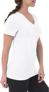 เสื้อสตรี STELLAR ผ้าฝ้ายแท้ 100% น้ำหนัก 240 กรัม เสื้อครอปแขนสั้นคอวีทรงลำลองสำหรับฤดูร้อน - Product Image 3