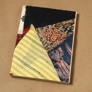 Carnet à couverture rigide en tissu cousu main avec motif imprimé multicolore, reliure cousue pour journalisation, croquis et dessin - Product Image 3