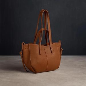 Soft PU Leather Tote Bag <b>Large</b> Capacity Shoulder Handbag <b>Pebbled</b> Texture Portable Women Carryall for Work Travel - Product Image 2