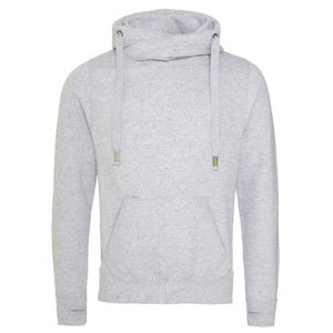 Sudadera con Capucha Unisex Rosa, Corte Regular, Algodón French Terry, Color Sólido Informal, Bolsillo Canguro, Ropa de Otoño - Product Image 2