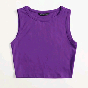 Top sin mangas de color sólido con diseño OEM, top tipo jersey con cuello redondo a la última moda, informal a rayas para mujer - Product Image 4