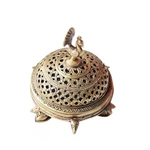 Church Use New Brass Incense <b>Burner</b> With Duck Finial And Filigree Design Aromatic Diffuser All-Season Use Incense <b>Burner</b> - Product Image 2