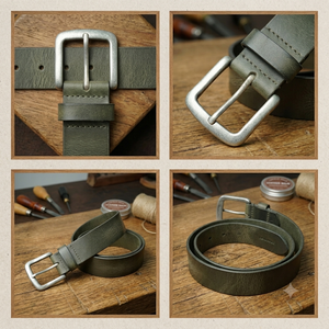 Ceinture formelle Equipro avec boucle rectangulaire en alliage, légère, largeur 3,5 cm, longueur 110 cm, motif rayé - Product Image 3
