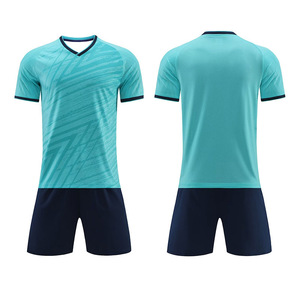 Maillots de football personnalisés à manches courtes en polyester extensible quadridirectionnel avec impression par sublimation – Ensemble unisexe avec nom d'équipe personnalisé - Product Image 5