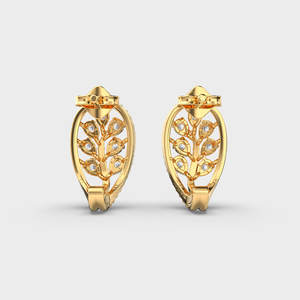 Boucles d'oreilles clous en diamant de laboratoire, or rose/blanc/jaune 14 carats, sertissage griffe, certifiées IGI, bijoux de luxe pour cadeau d'anniversaire ou de fête - Product Image 4