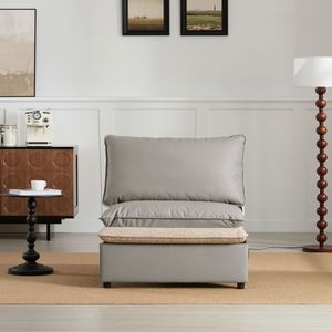 Sillón Individual Extra Grande de Estilo Moderno, Sillón de Salón para Sala de Estar o Dormitorio - Product Image 1