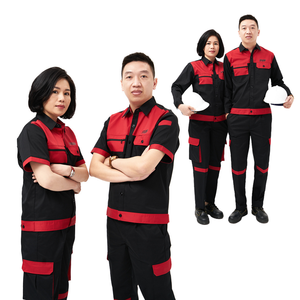 Conjunto de ropa de trabajo de alta calidad, ropa de uniforme, diseño de logotipo personalizado y construcción, industria de soldadura, transpirable para hombres y mujeres, bajo MOQ - Product Image 4