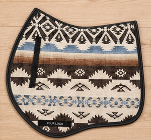 Ensemble de tapis de selle Tough Tack en coton à imprimé sud-ouest, protège-pattes, protège-encoches, écharpe anti-mouches, bandages de polo 50x50x40cm Modèle 2026 - Product Image 2
