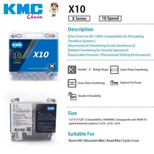 Cadena de Bicicleta KMC X10 de 116 Eslabones y 10 Velocidades - Product Image 3