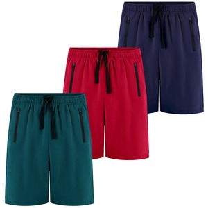 <b>Men's</b> <b>Red</b> Quick Dry <b>Shorts</b> With Drawstring Waist And Side Pockets Casual Sport Wear - Product Image 2