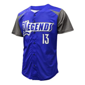 Conjunto de Pantalones y Camiseta de Béisbol Transpirables con Estampado Personalizado al por Mayor, Uniforme de Equipo de Poliéster de Secado Rápido, Manga Corta - Product Image 4