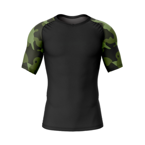 เสื้อรัดกล้ามเนื้อสำหรับผู้ชายแบบพิมพ์ลาย Sublimation สำหรับกีฬา Jiu Jitsu BJJ และ MMA แขนยาว ชุดยิวยิตสู - Product Image 1