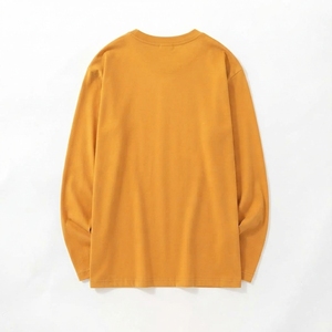 T-shirts à manches longues pour hommes personnalisés avec logo, 100 % coton peigné respirant, coupe oversize, service OEM ODM, vente en gros 2026 - Product Image 2