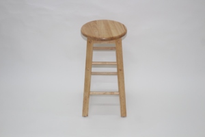 Vietnam OEM Scandinavian Antique Design Water Resistant Eco-Friendly Durable Fixed Armrest Rubber Wood <b>Bar</b> Stool - Product Image 5